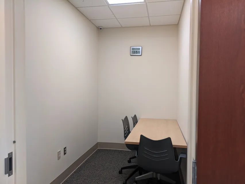 A private testing room in the Testing Center.